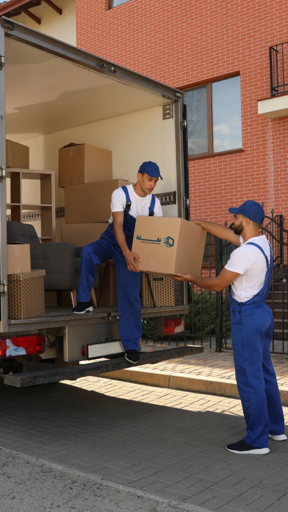 نقلة خدمات متكاملة تبدأ بنقل العفش وتخزين الاثاث
